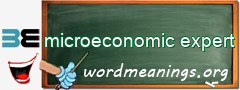 WordMeaning blackboard for microeconomic expert